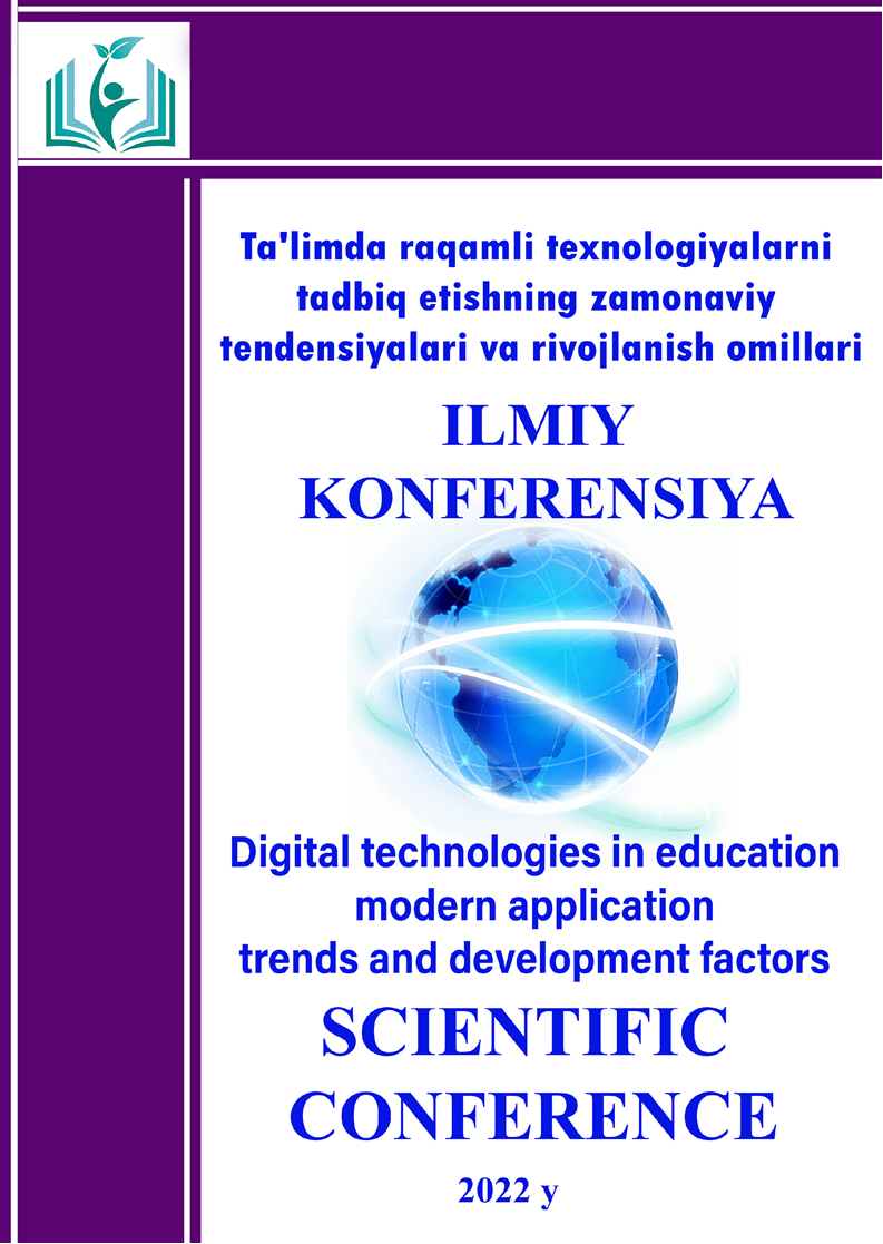 					View Vol. 57 No. 1 (2026): Ta'limda raqamli texnologiyalarni tadbiq etishning zamonaviy tendensiyalari va rivojlanish omillari konferensiyasi_57-son_1-to'plam
				